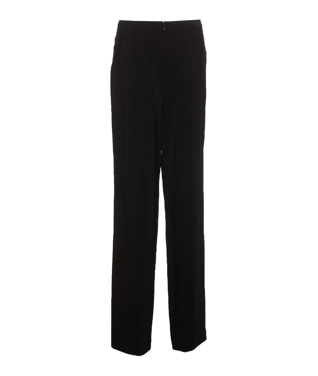 STELLA MCCARTNEY Черные хлопковые брюки широкие, фото 2