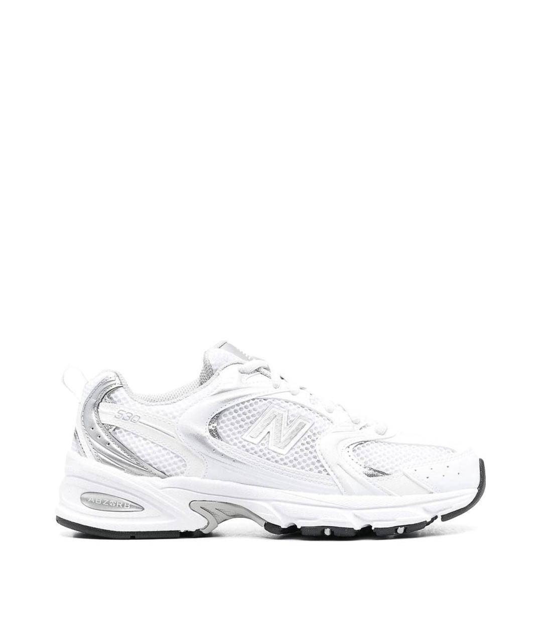 NEW BALANCE Серебряные резиновые кроссовки, фото 1