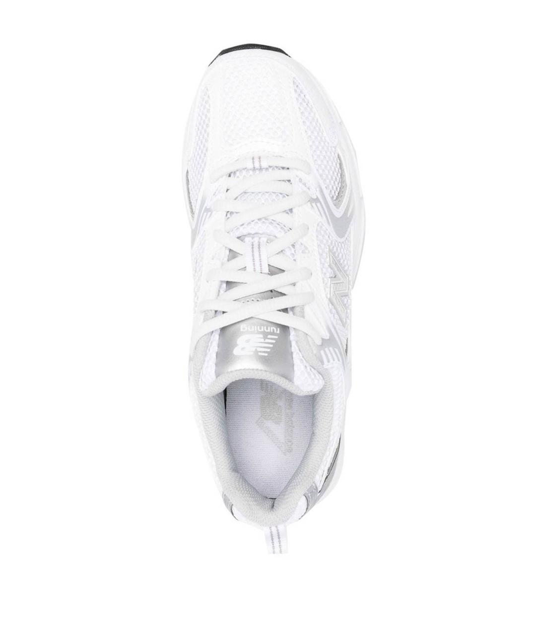 NEW BALANCE Серебряные резиновые кроссовки, фото 2