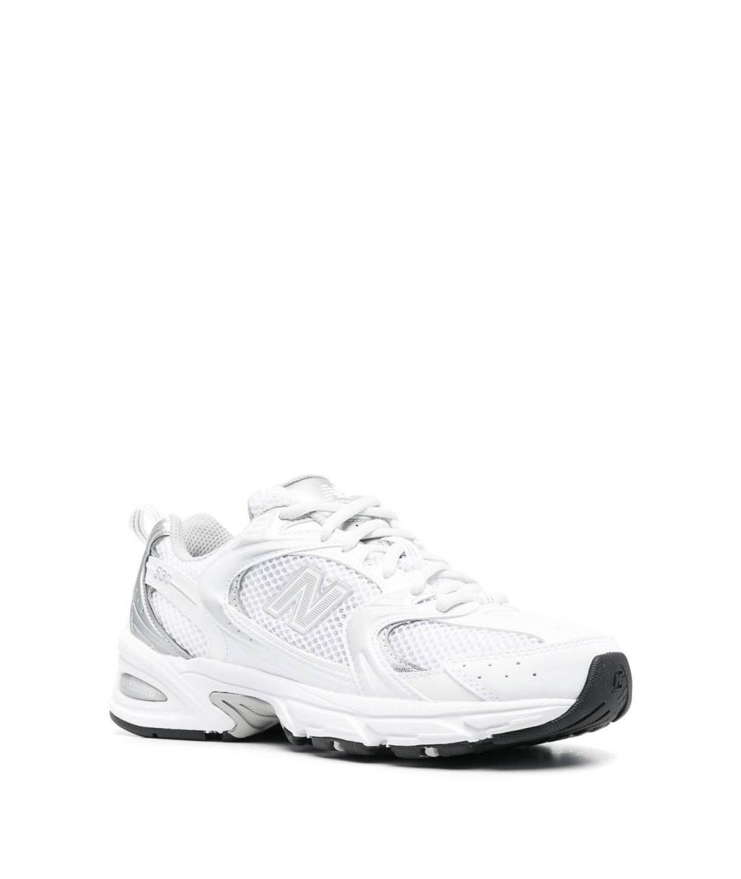 NEW BALANCE Серебряные резиновые кроссовки, фото 3