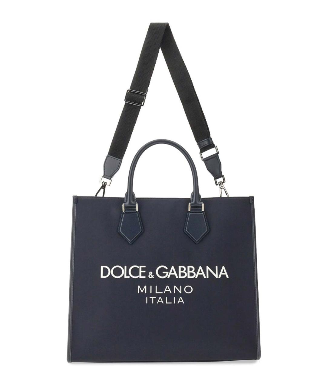 DOLCE&GABBANA Синяя сумка тоут, фото 3