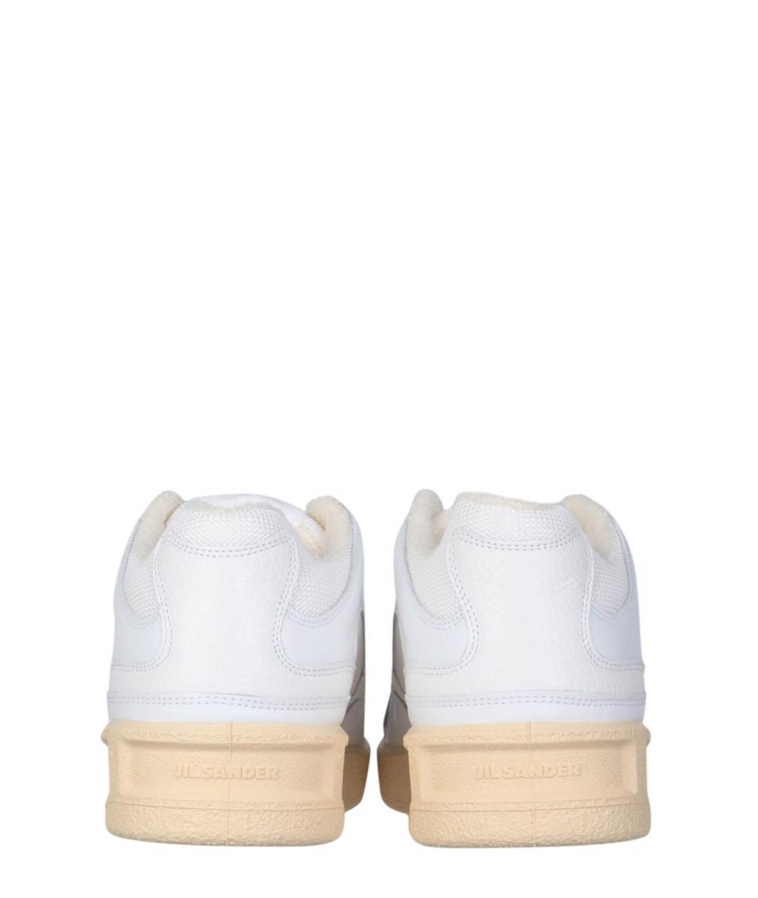 JIL SANDER Белые резиновые низкие кроссовки / кеды, фото 3