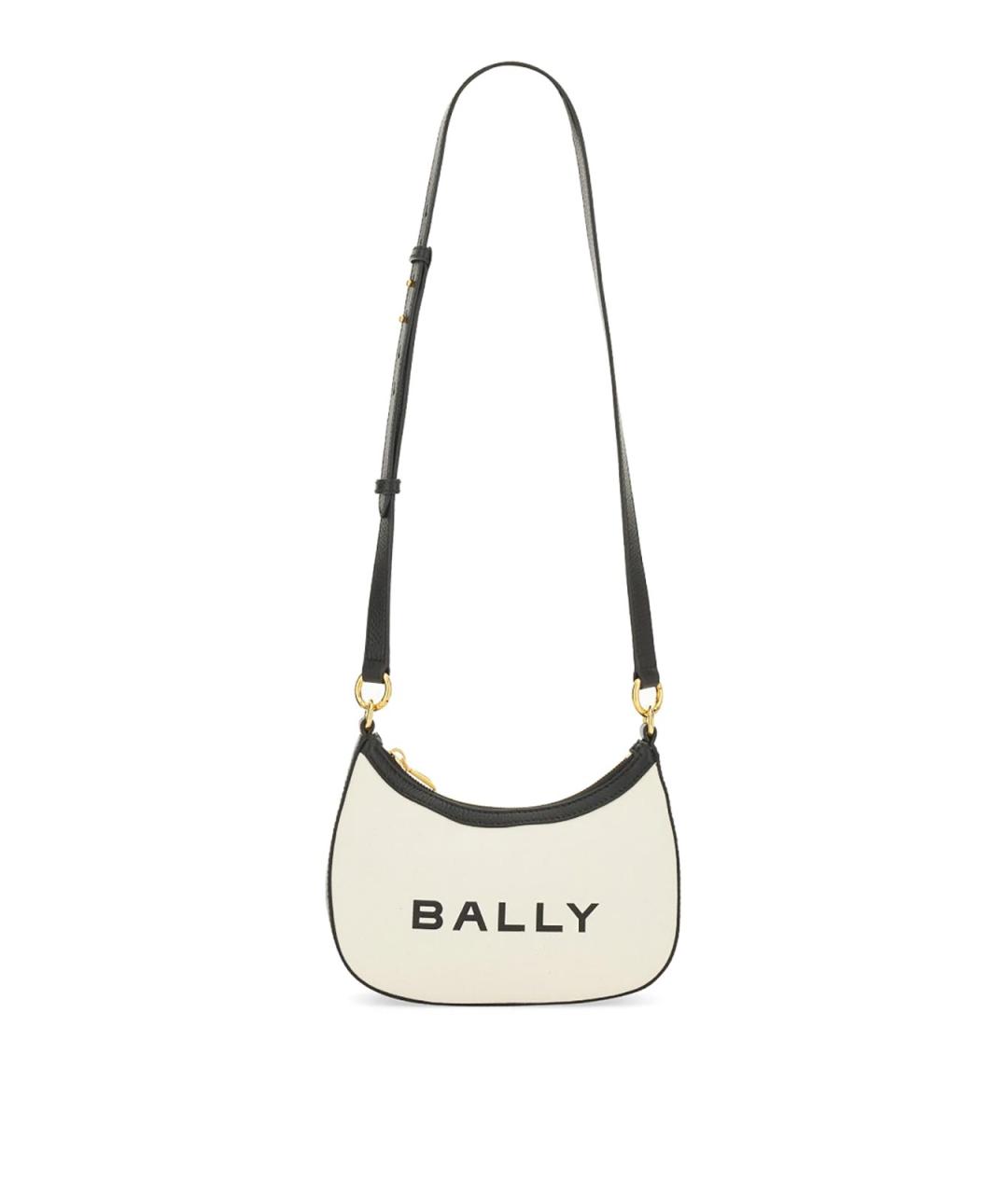 BALLY Белая тканевая сумка через плечо, фото 1