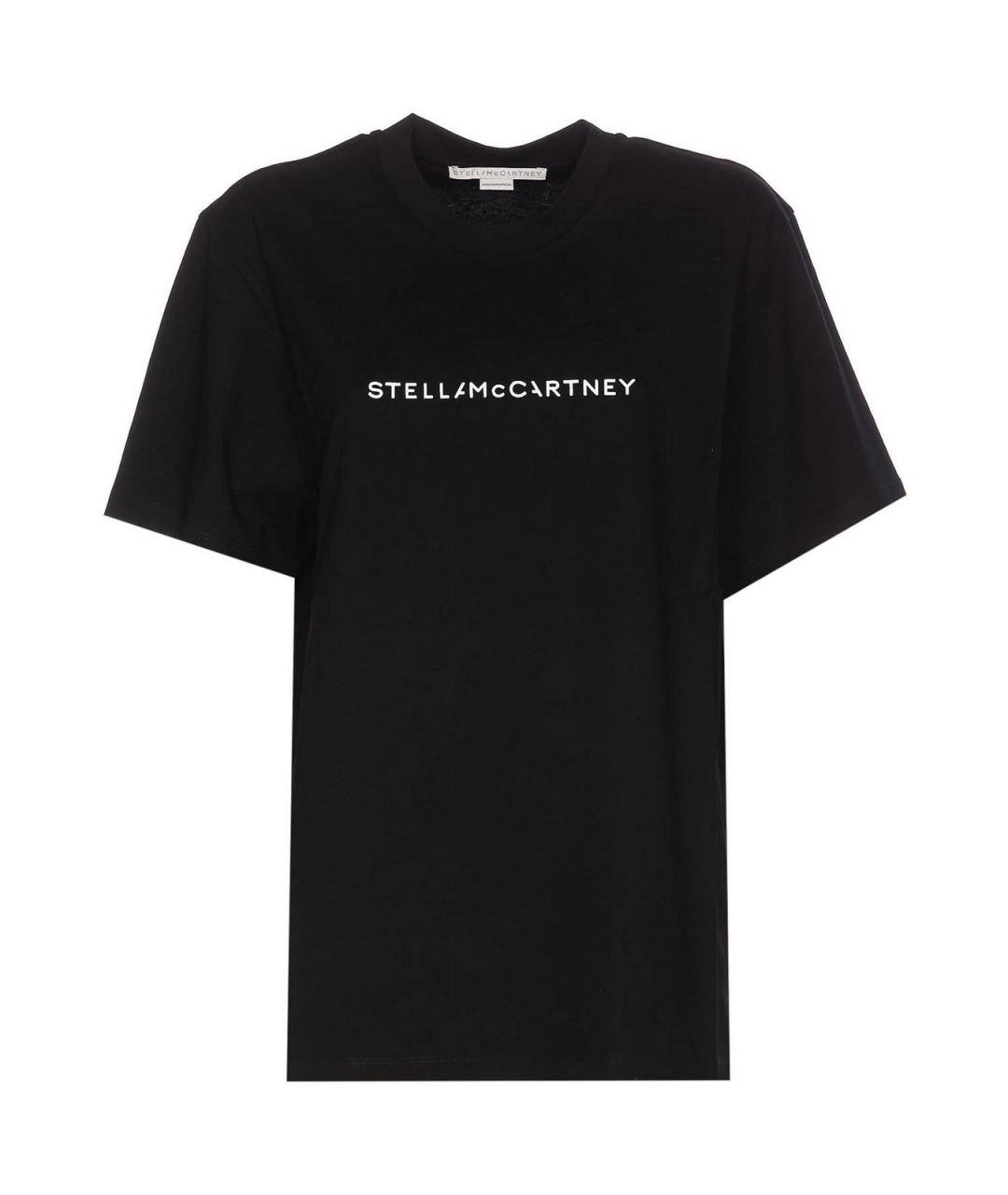 STELLA MCCARTNEY Черная хлопковая футболка, фото 1