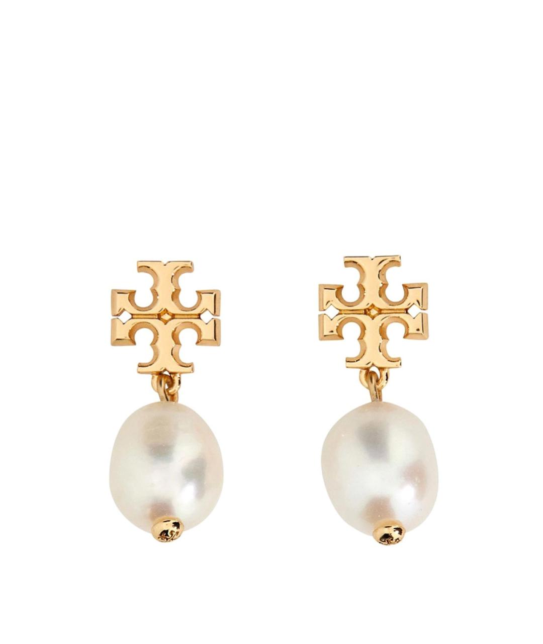 TORY BURCH Золотые металлические серьги, фото 1