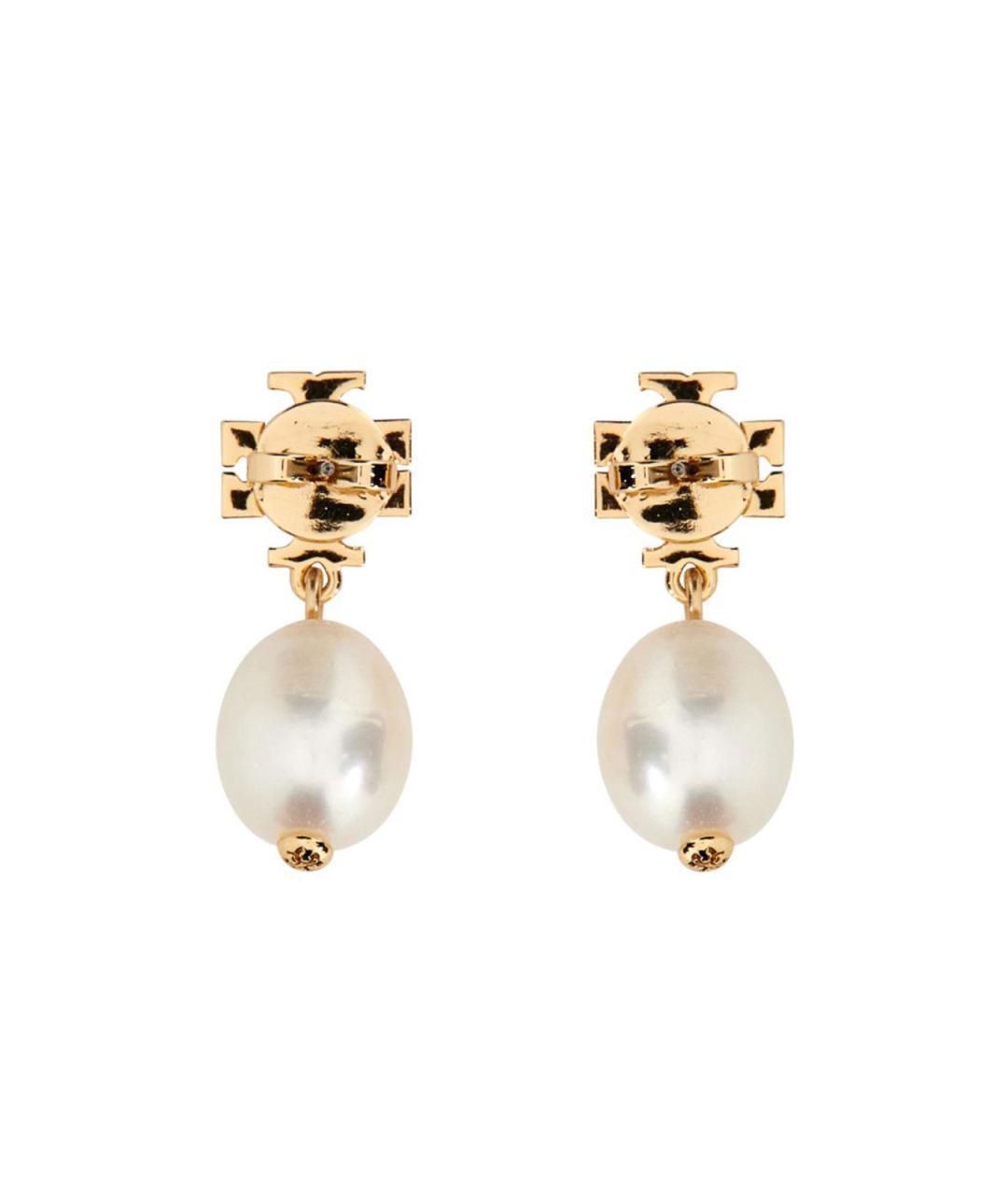 TORY BURCH Золотые металлические серьги, фото 2