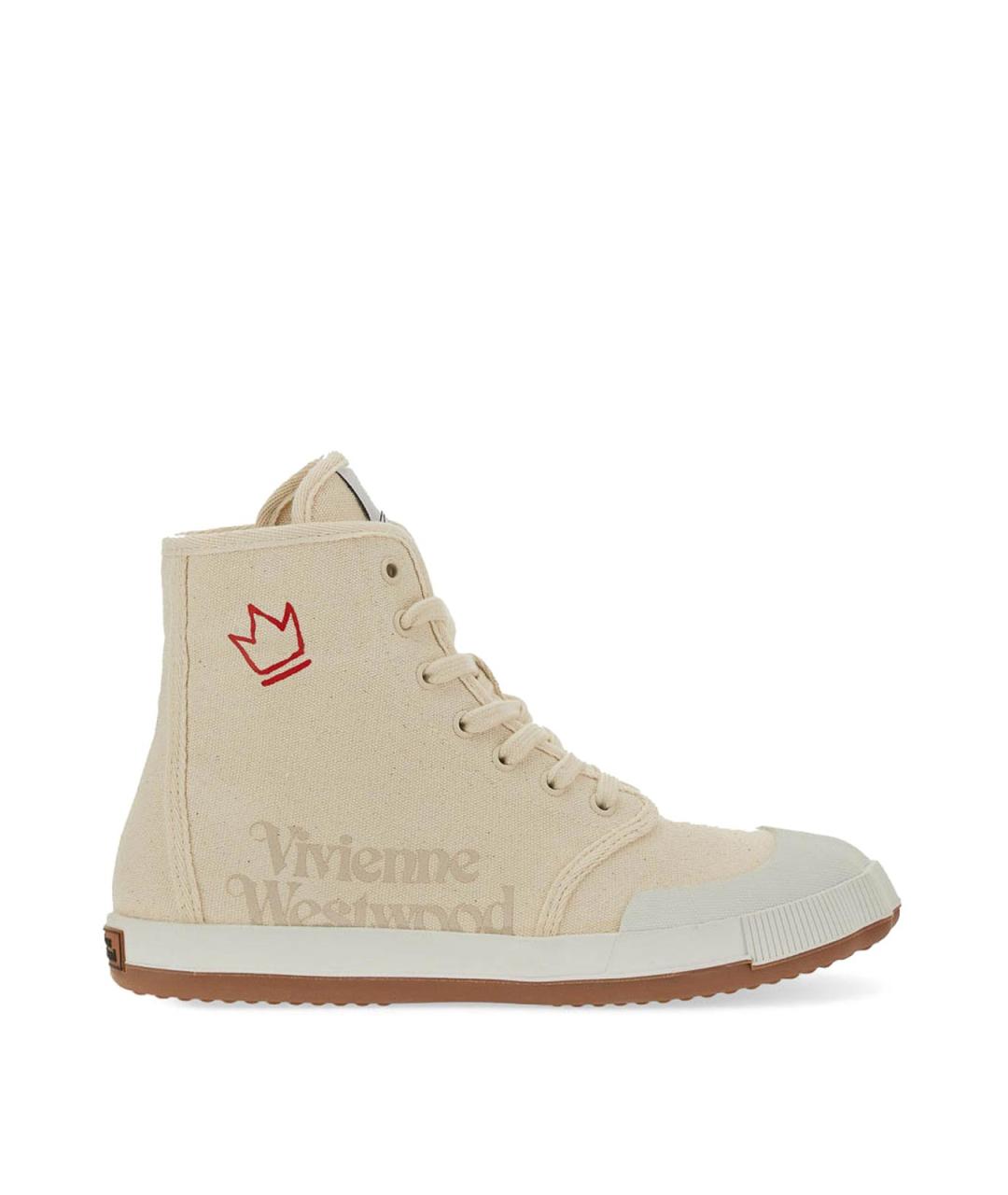 VIVIENNE WESTWOOD Белые текстильные кроссовки, фото 1