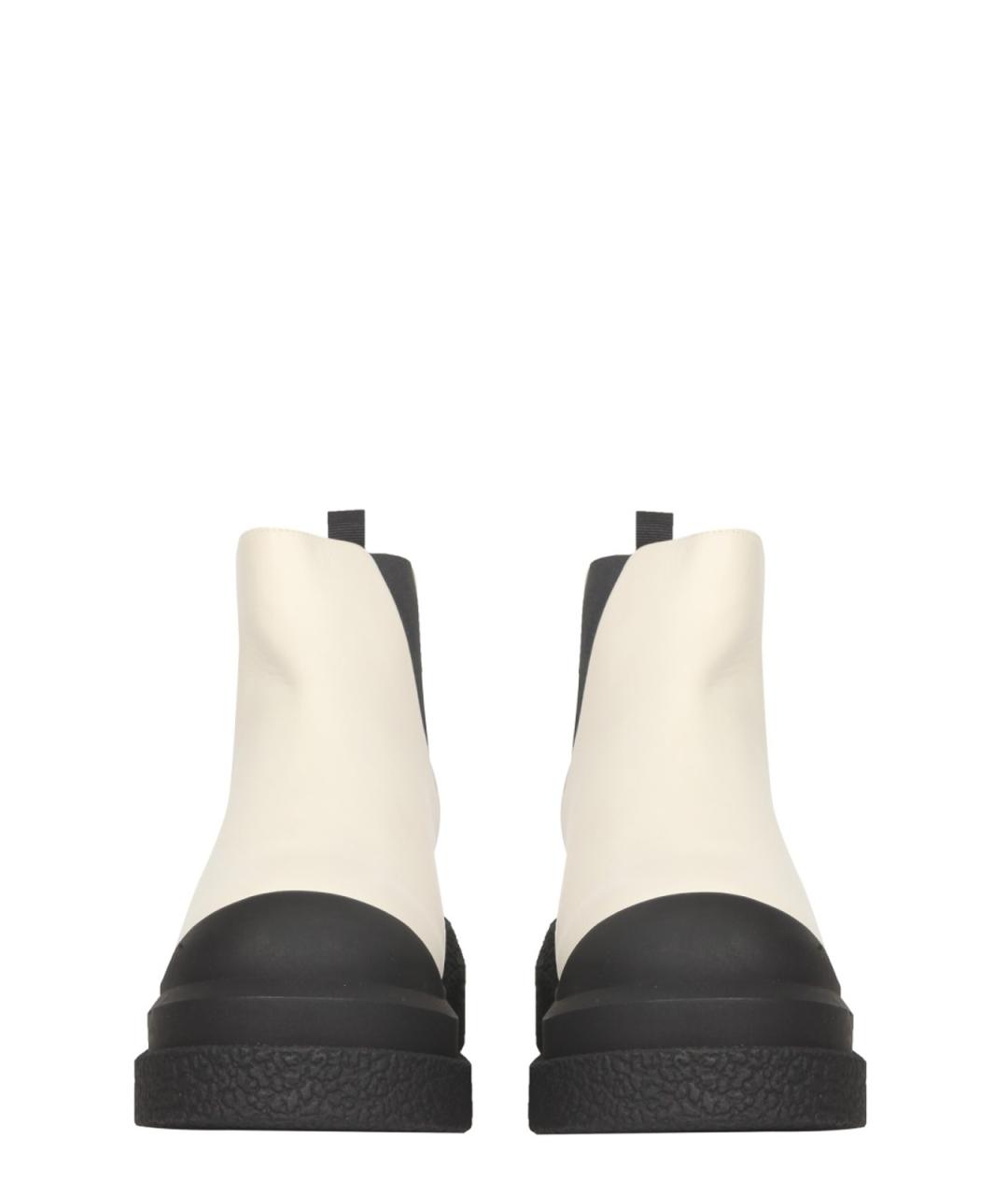 STUART WEITZMAN Бежевые кожаные сапоги, фото 2