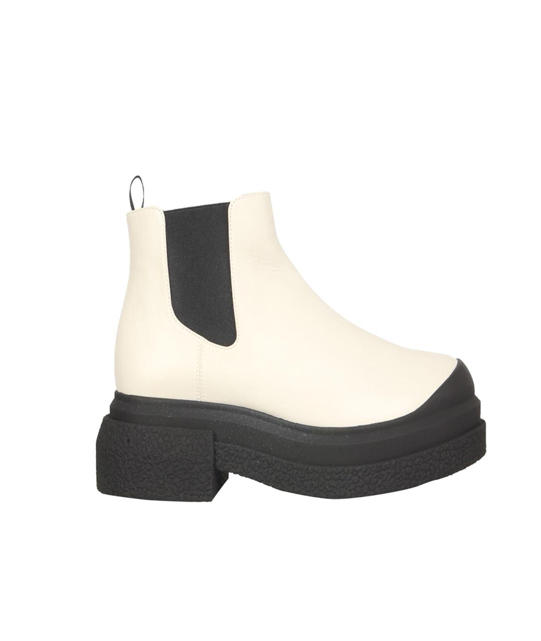 STUART WEITZMAN Бежевые кожаные сапоги, фото 1