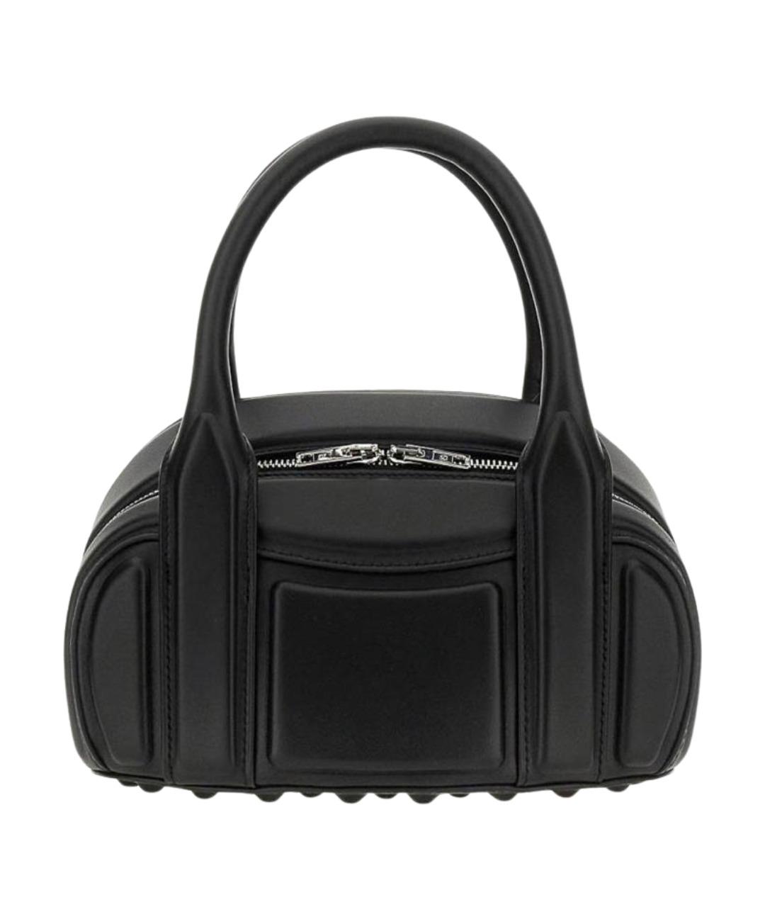 ALEXANDER WANG Черная кожаная сумка с короткими ручками, фото 1