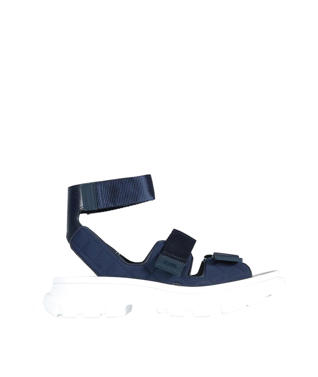 ALEXANDER MCQUEEN Синие сандалии, фото 1