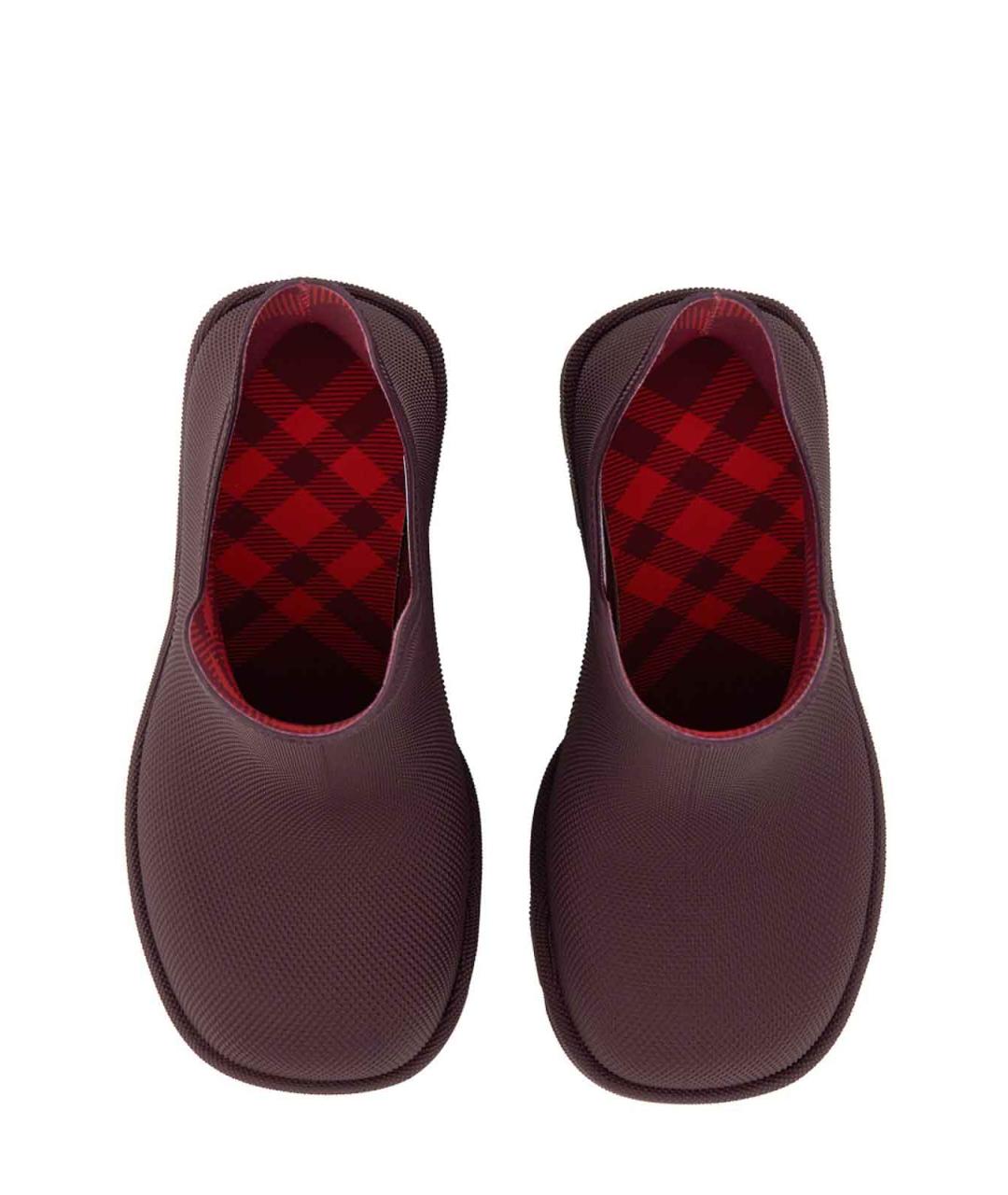 BURBERRY Бордовые резиновые сапоги, фото 5