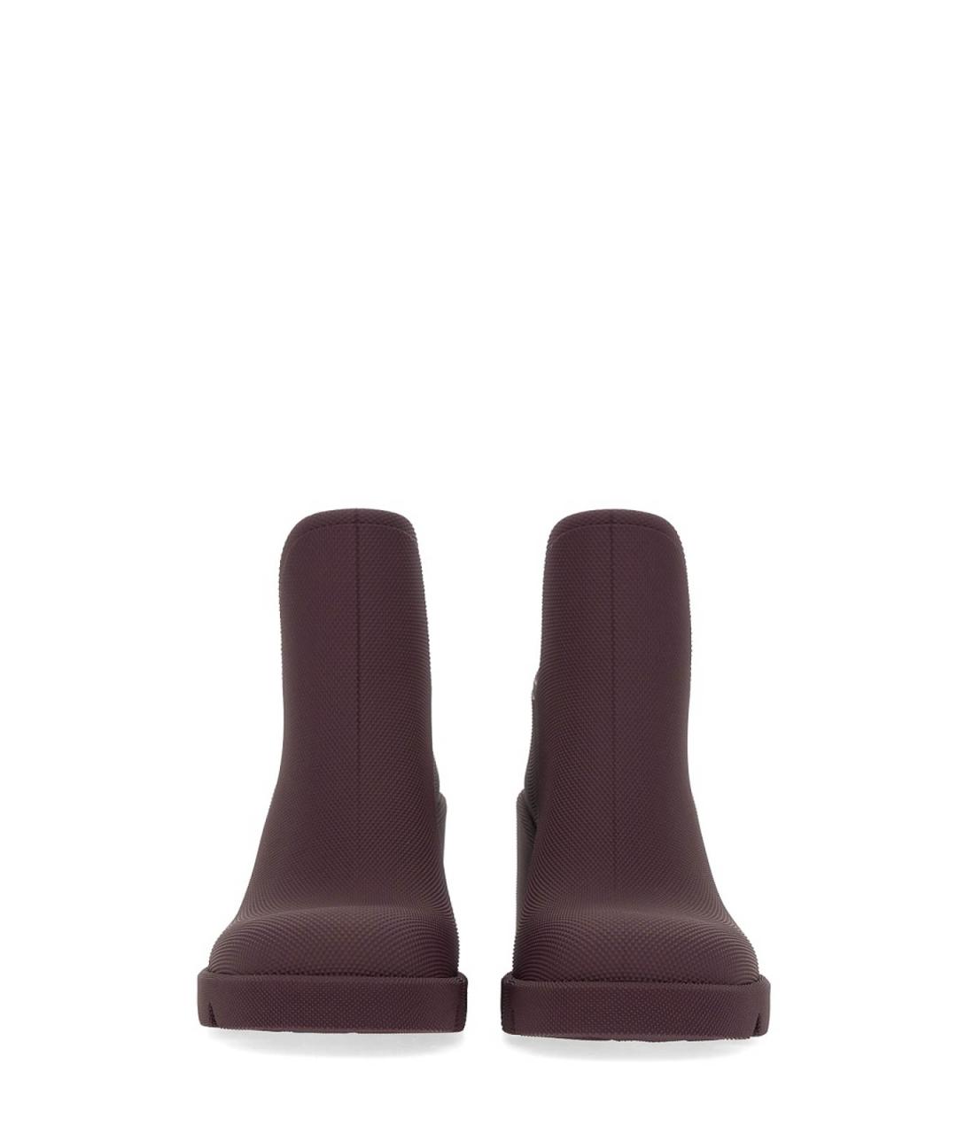 BURBERRY Бордовые резиновые сапоги, фото 4