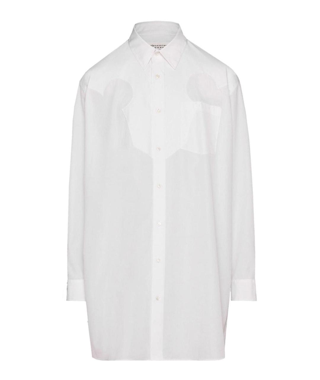 MAISON MARGIELA Белое хлопковое повседневное платье, фото 1