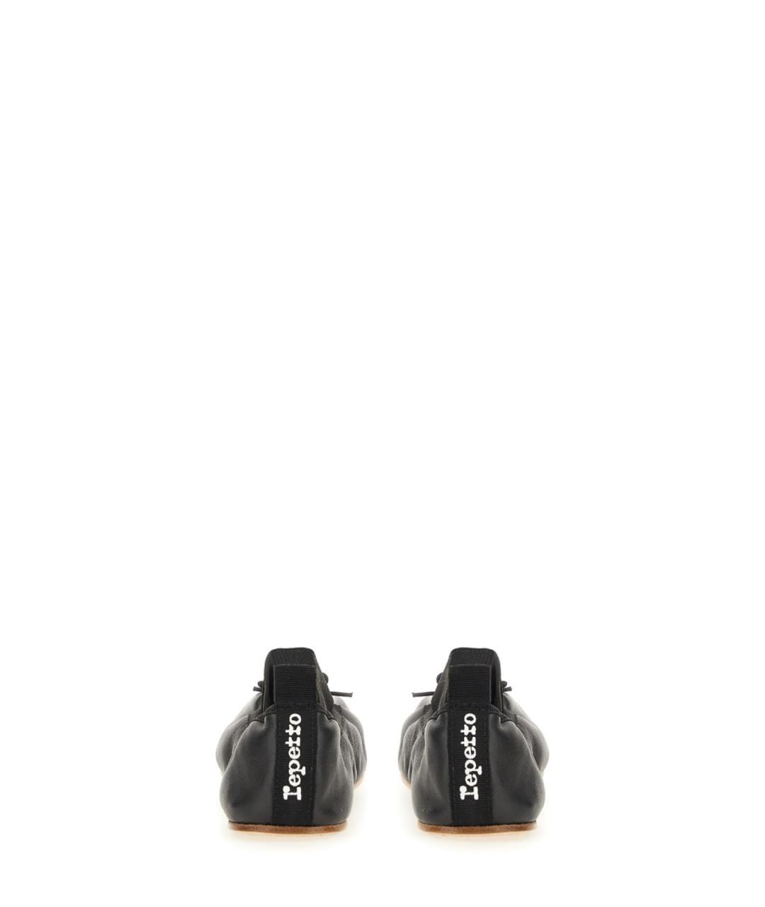 REPETTO Черные текстильные балетки, фото 3