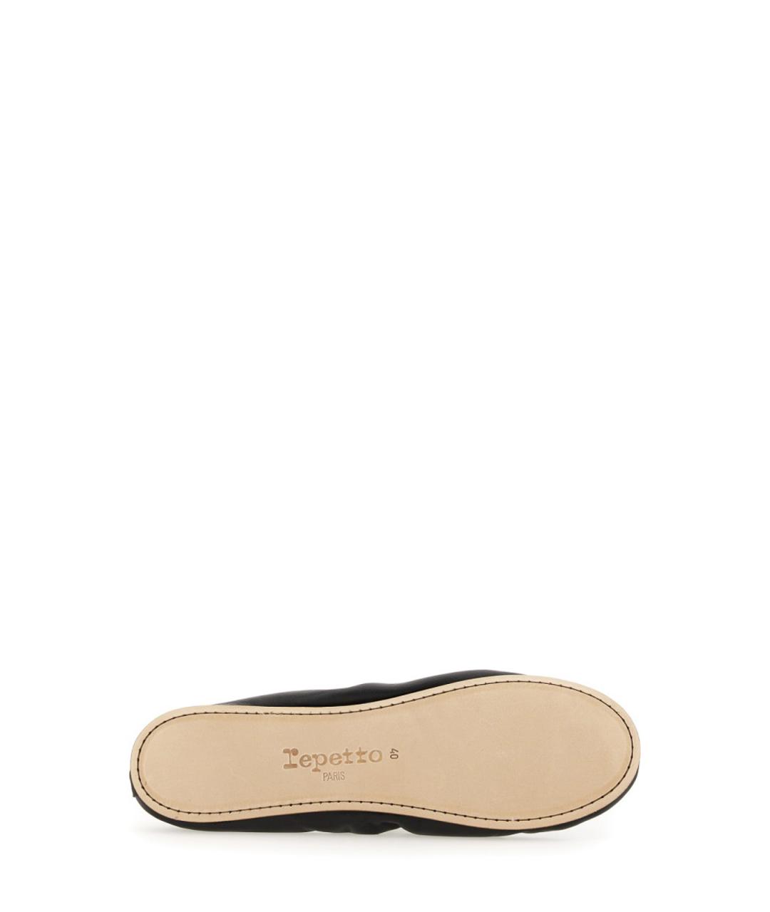 REPETTO Черные текстильные балетки, фото 5