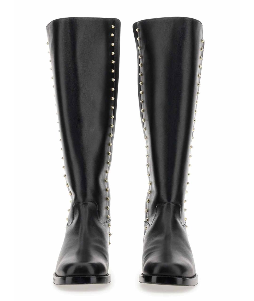 STUART WEITZMAN Черные кожаные сапоги, фото 2