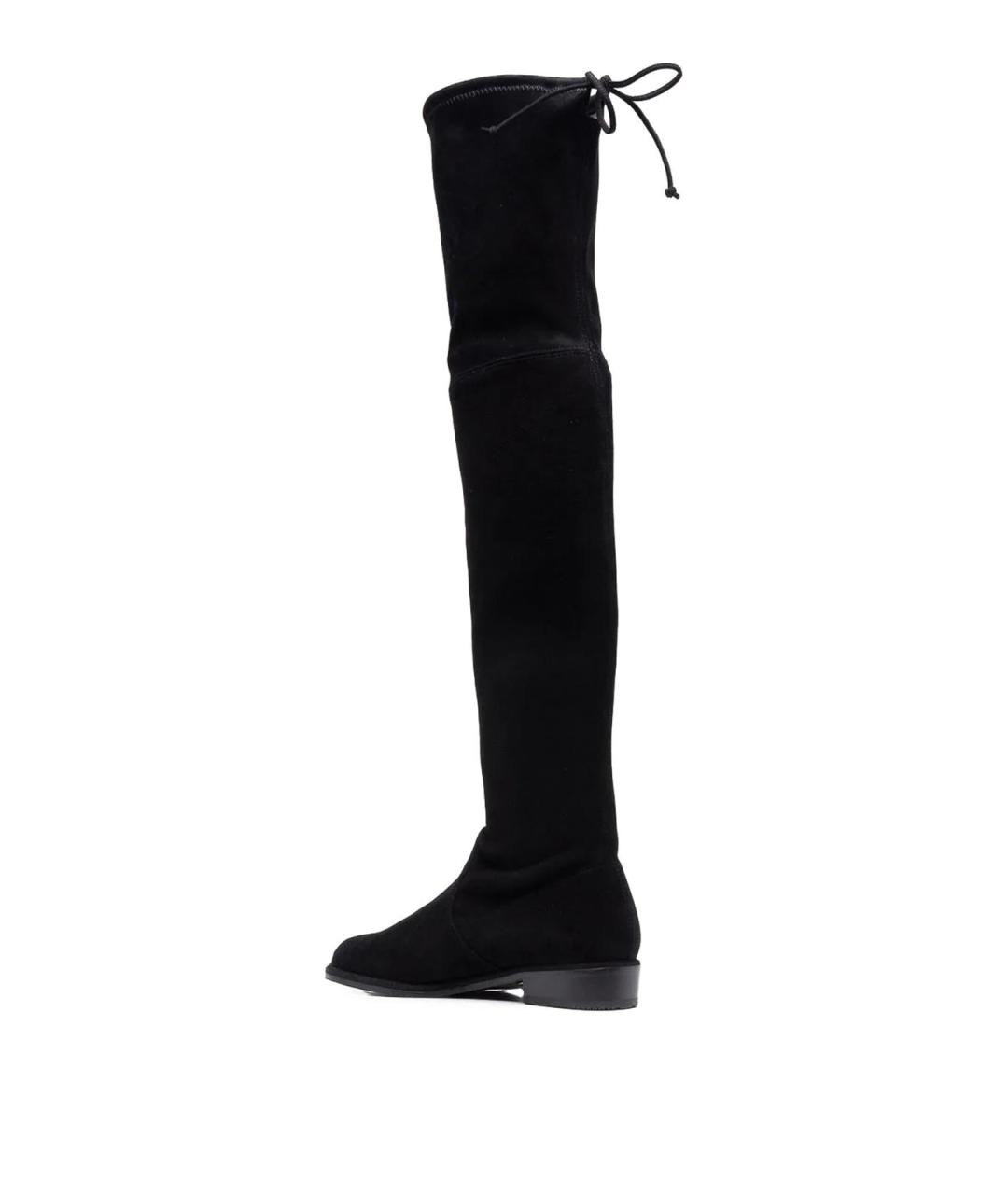 STUART WEITZMAN Черные кожаные сапоги, фото 3