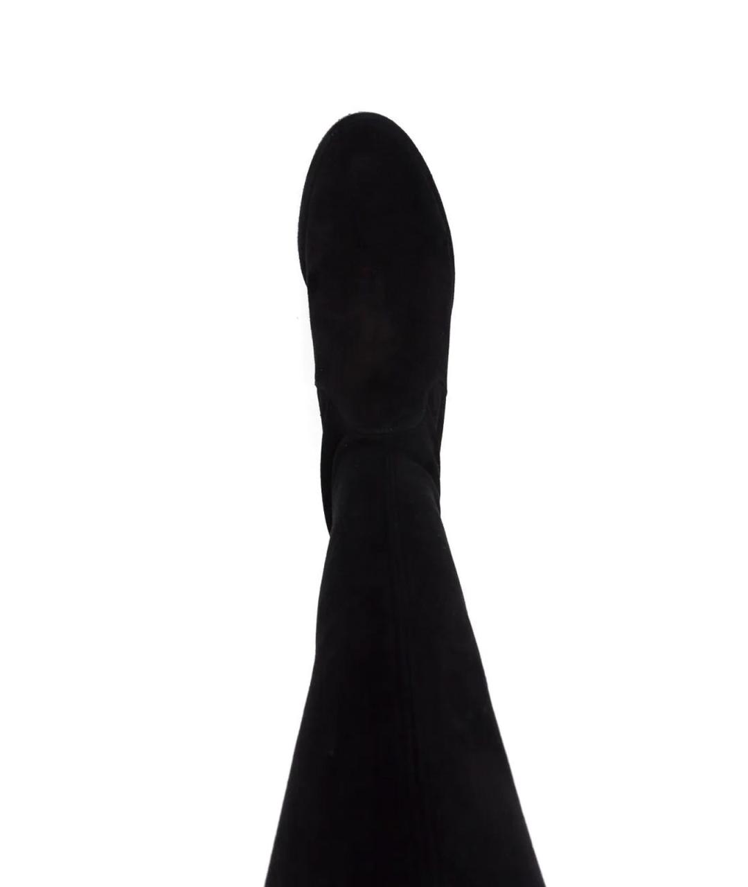 STUART WEITZMAN Черные кожаные сапоги, фото 4