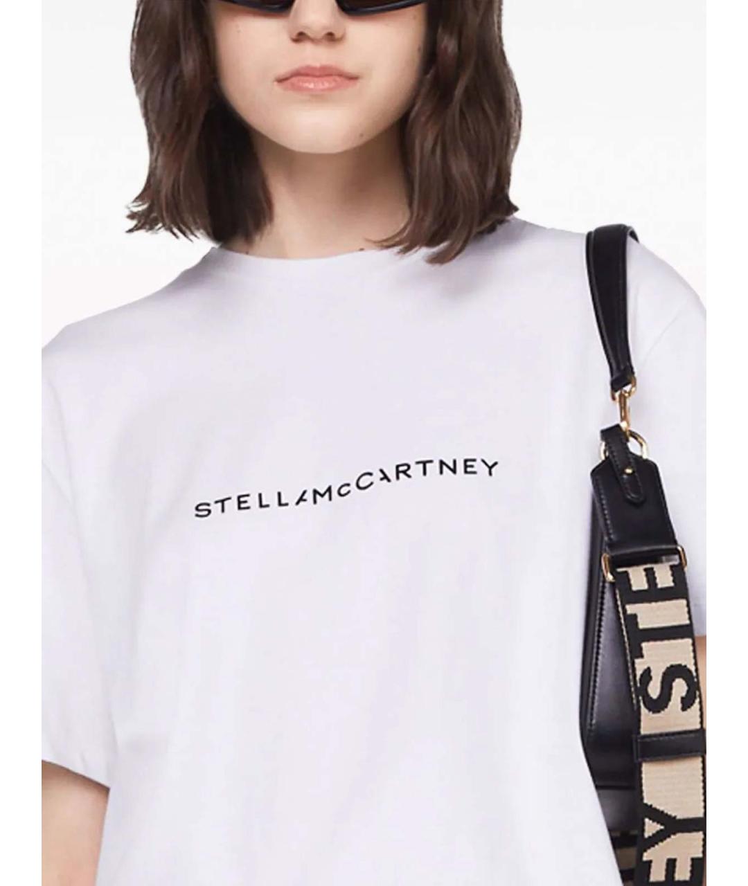 STELLA MCCARTNEY Белая хлопковая футболка, фото 4