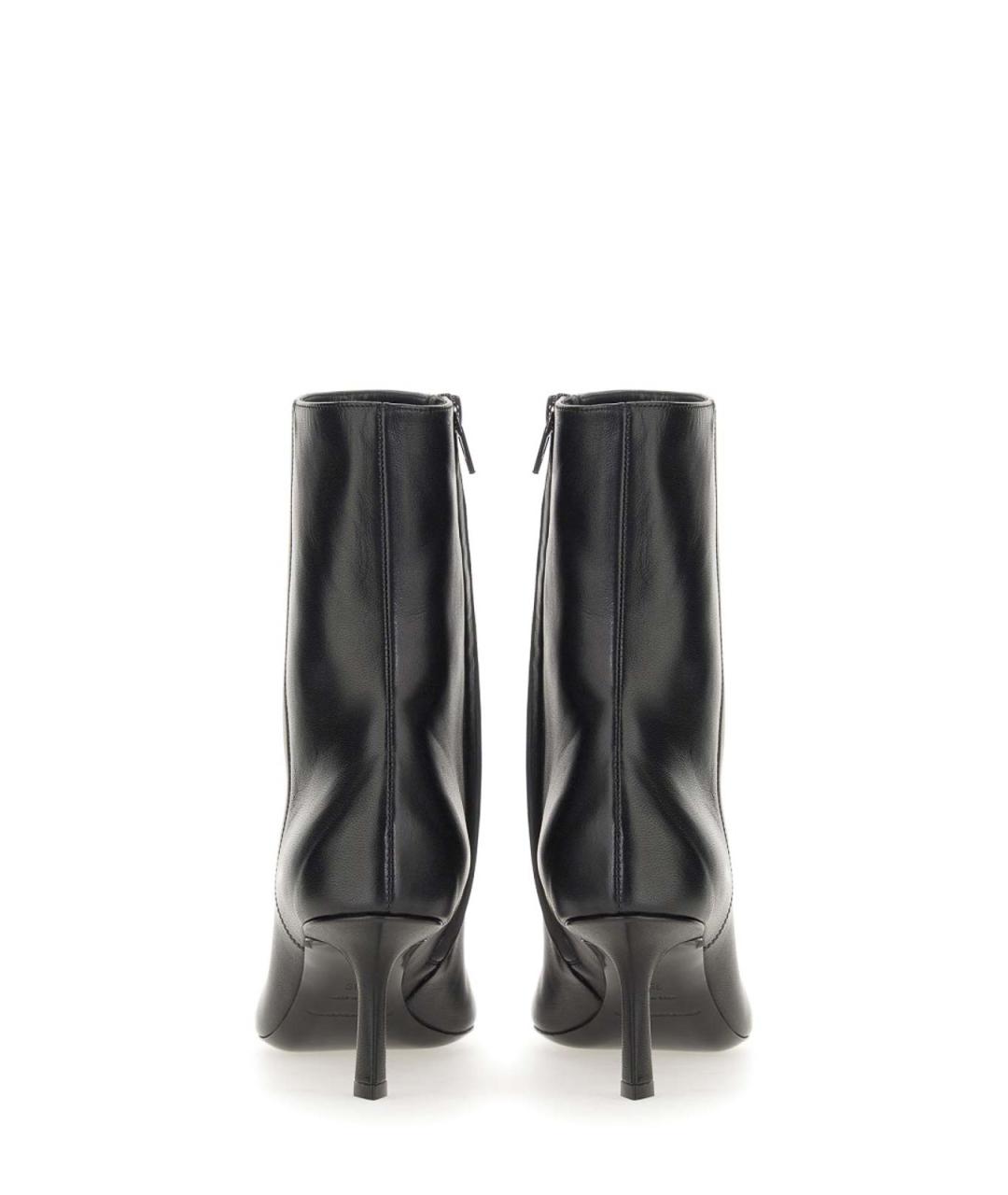ALEXANDER WANG Черные кожаные ботильоны, фото 3
