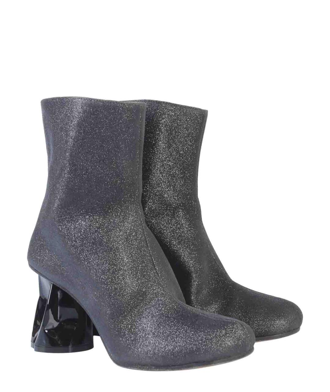 MAISON MARGIELA Черные синтетические сапоги, фото 4