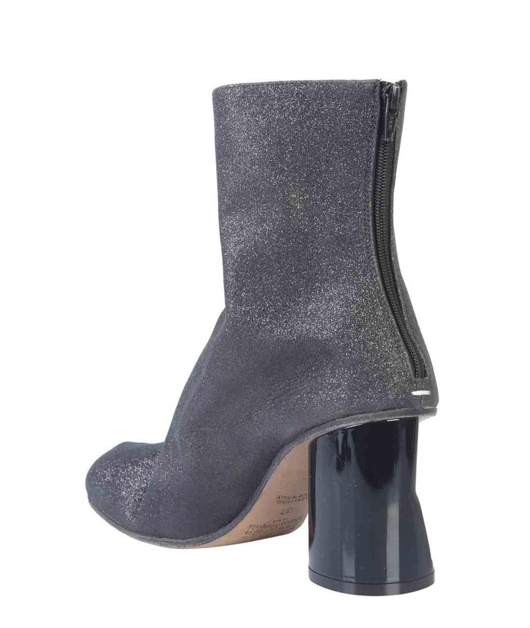 MAISON MARGIELA Черные синтетические сапоги, фото 5