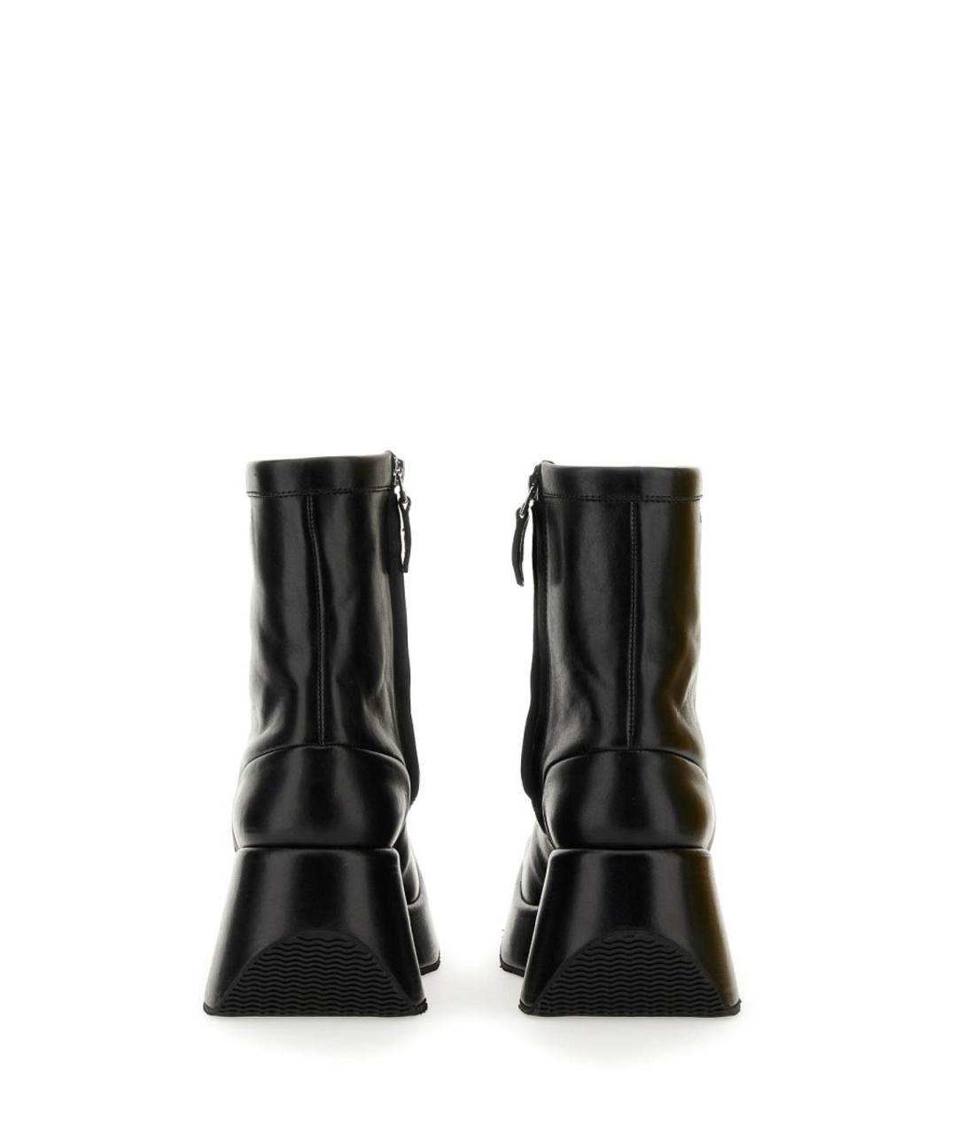RAF SIMONS Черные кожаные ботильоны, фото 2
