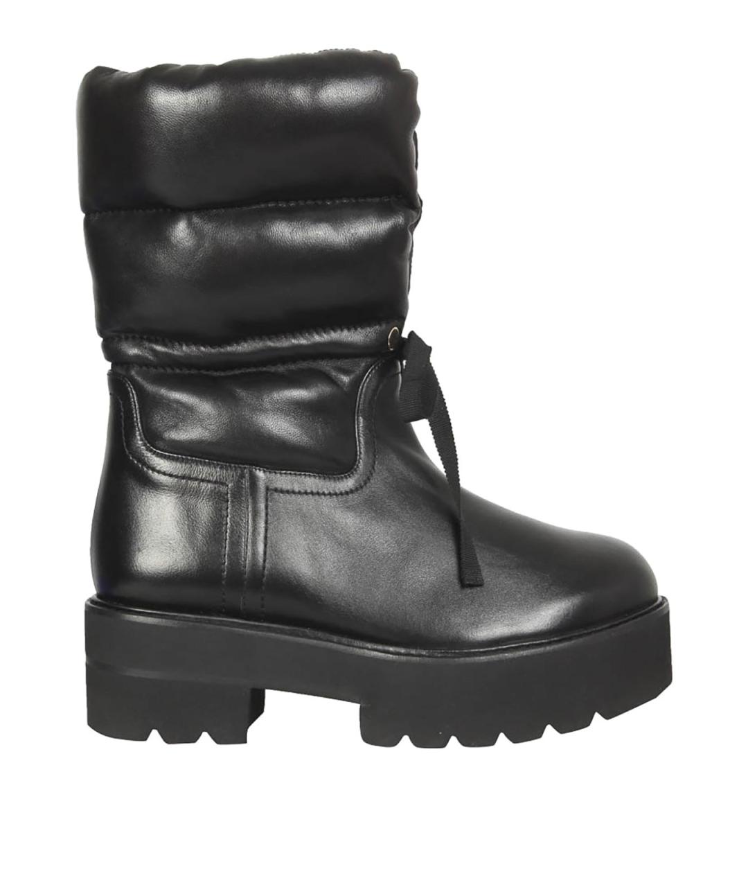 STUART WEITZMAN Черные кожаные сапоги, фото 1