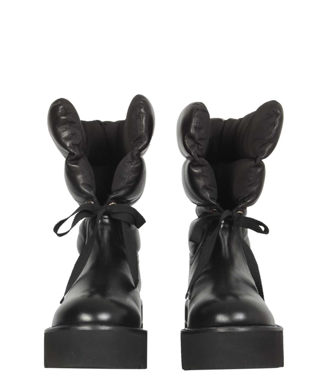 STUART WEITZMAN Черные кожаные сапоги, фото 2