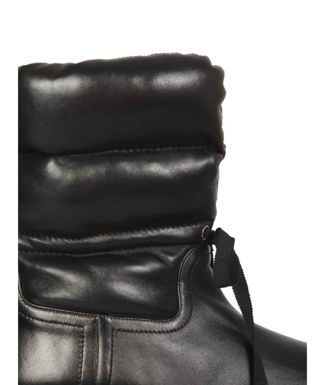 STUART WEITZMAN Черные кожаные сапоги, фото 4
