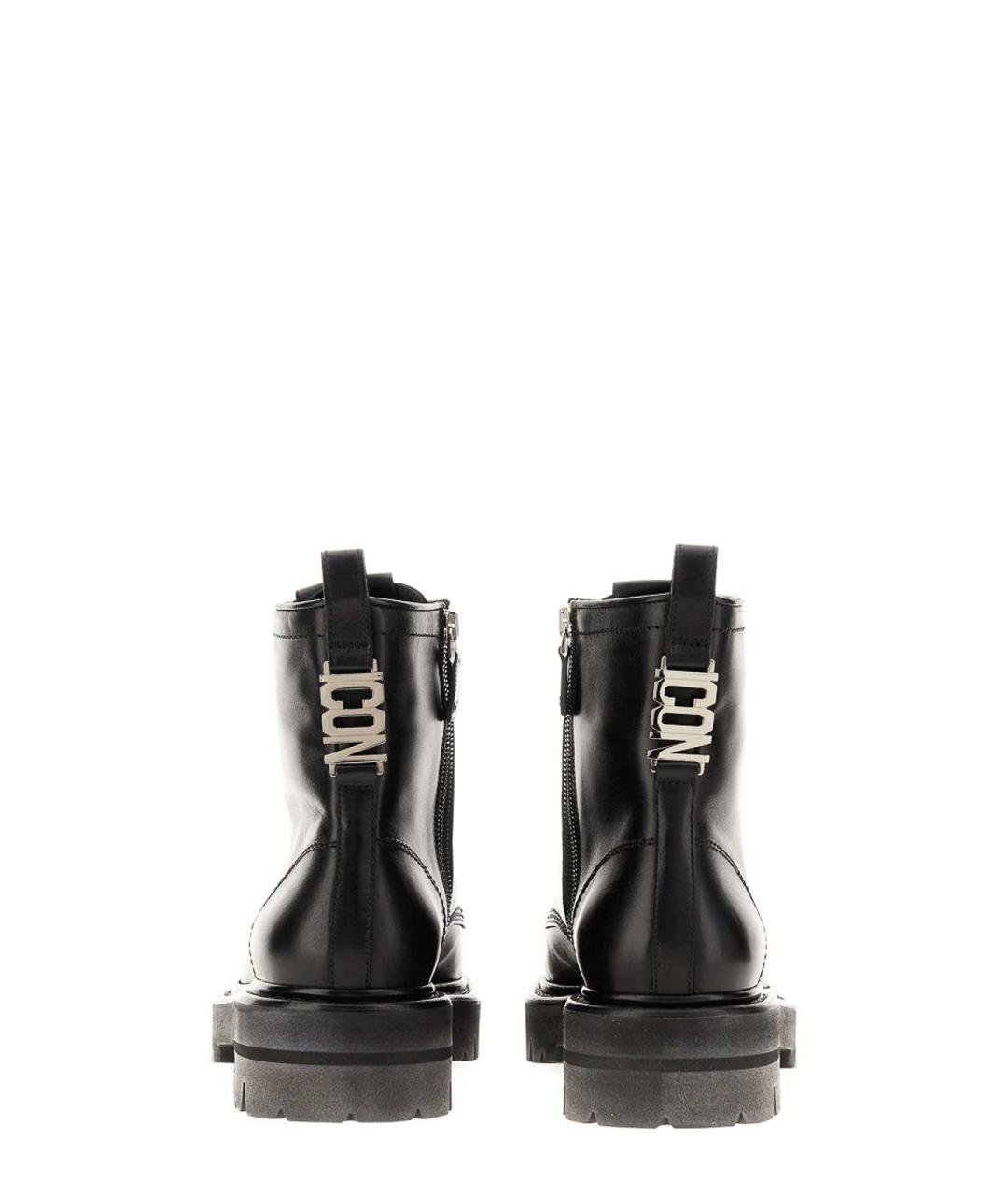 DSQUARED2 Черные кожаные сапоги, фото 2