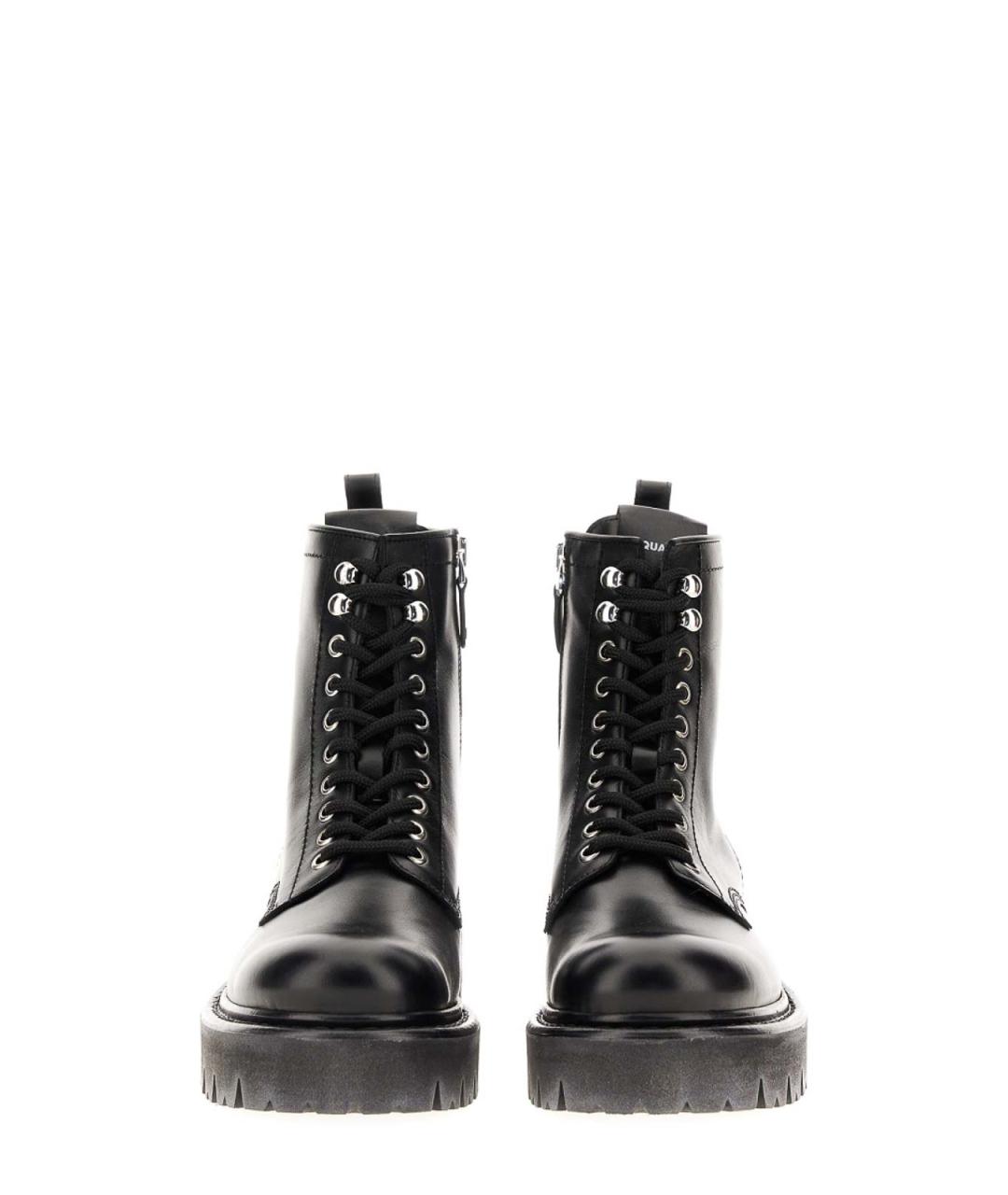 DSQUARED2 Черные кожаные сапоги, фото 3
