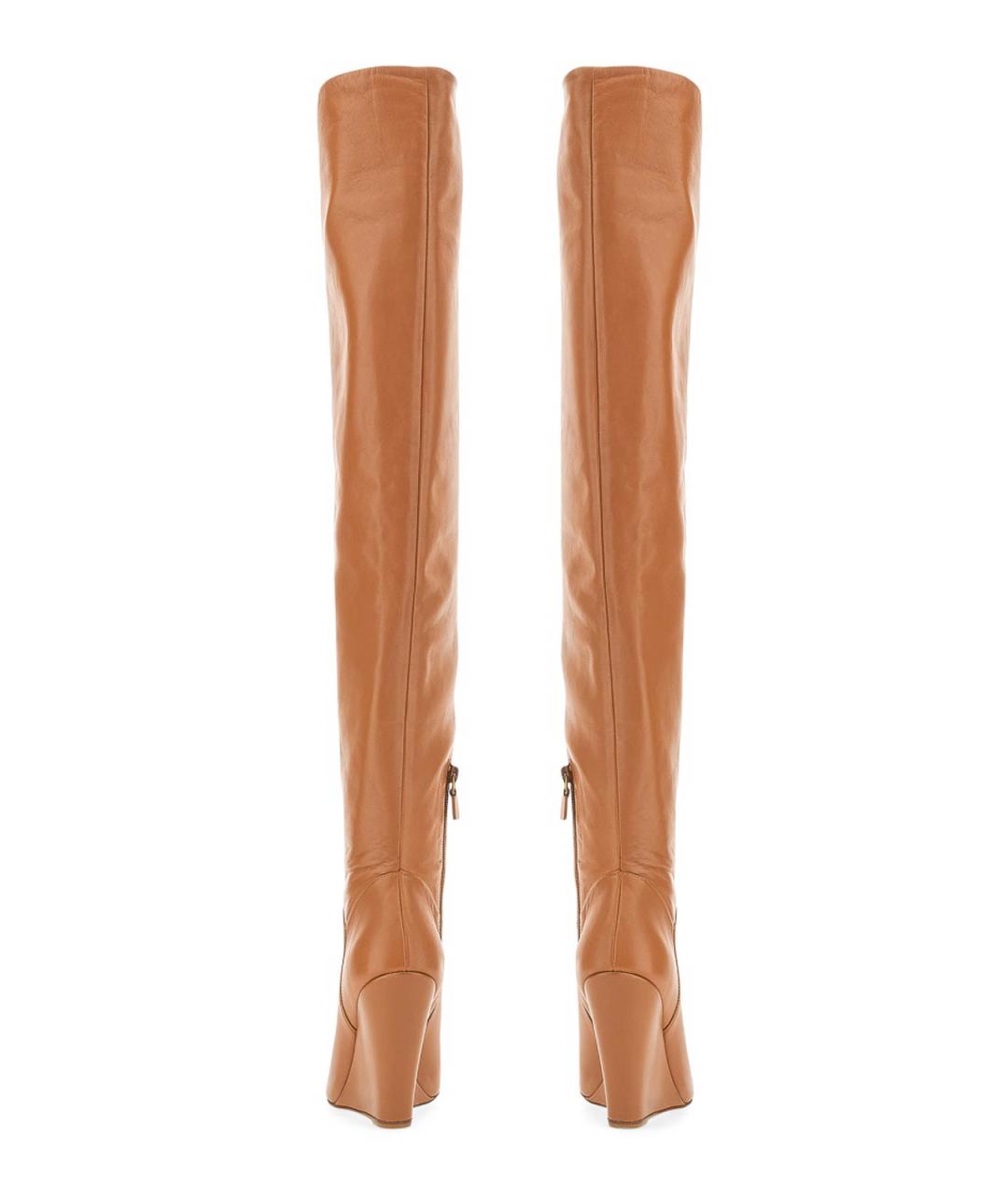 STUART WEITZMAN Коричневые кожаные сапоги, фото 3