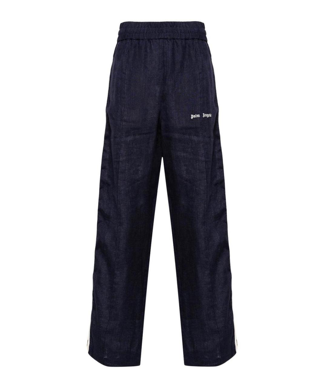 PALM ANGELS Синие хлопковые повседневные брюки, фото 1