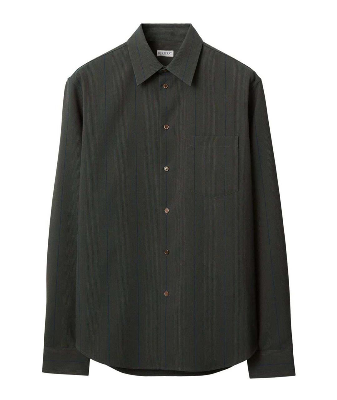 BURBERRY Коричневая хлопковая кэжуал рубашка, фото 1