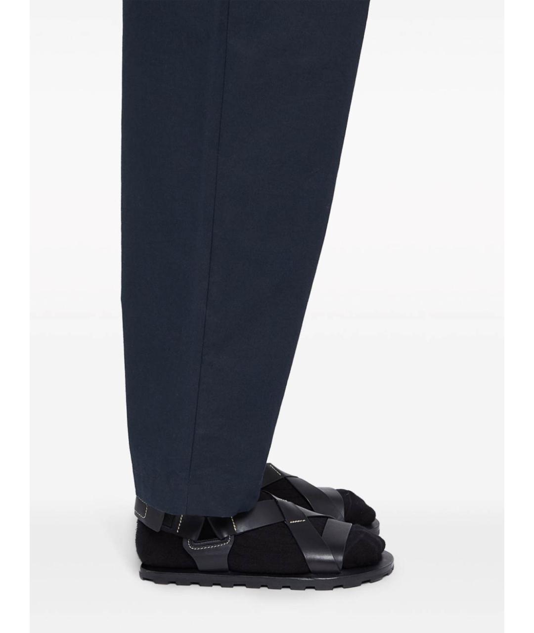 JIL SANDER Черные кожаные сандалии, фото 2