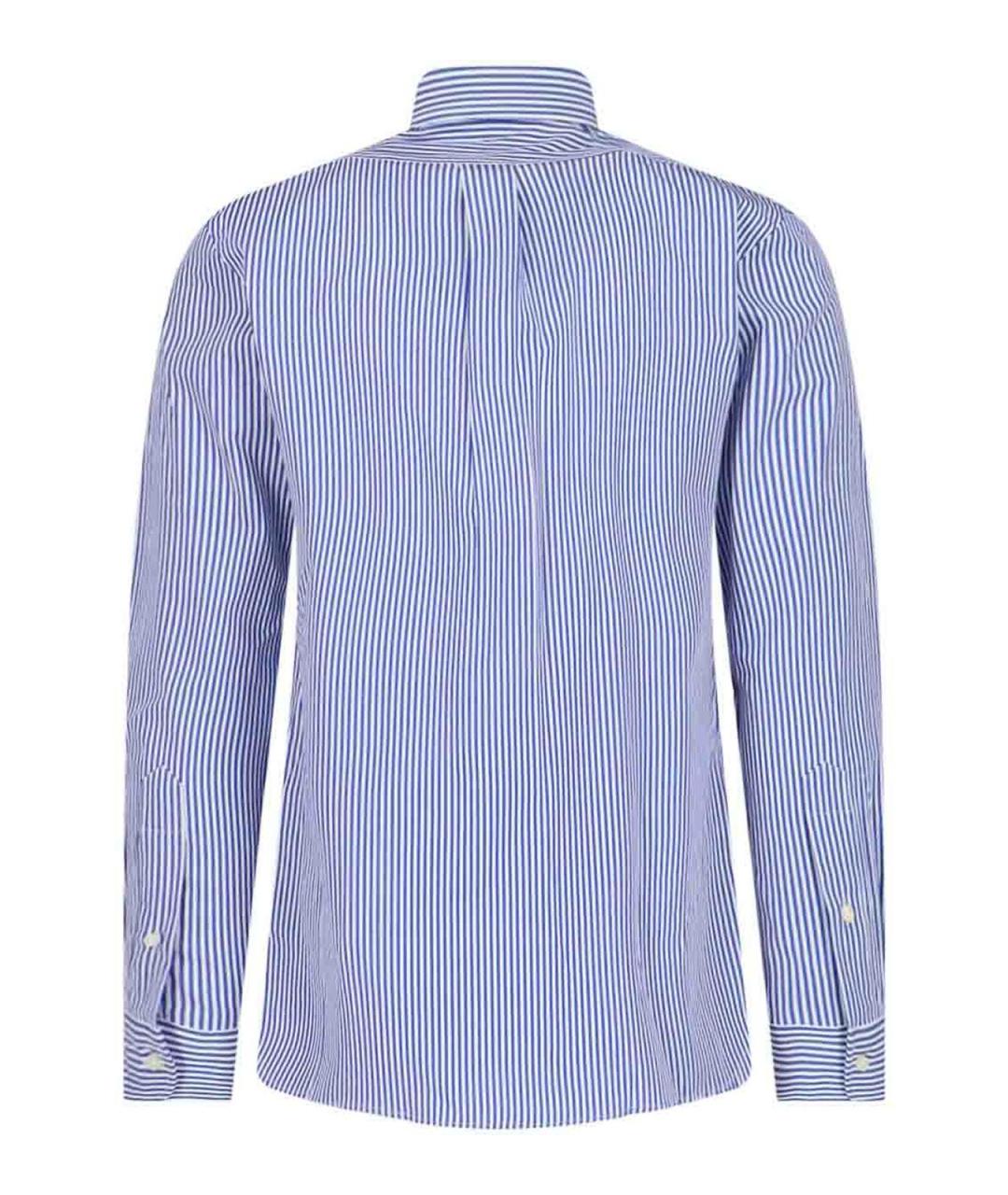 POLO RALPH LAUREN Синяя хлопковая классическая рубашка, фото 2