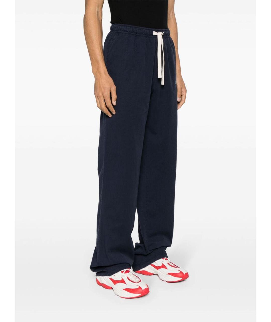 PALM ANGELS Синие хлопковые повседневные брюки, фото 5