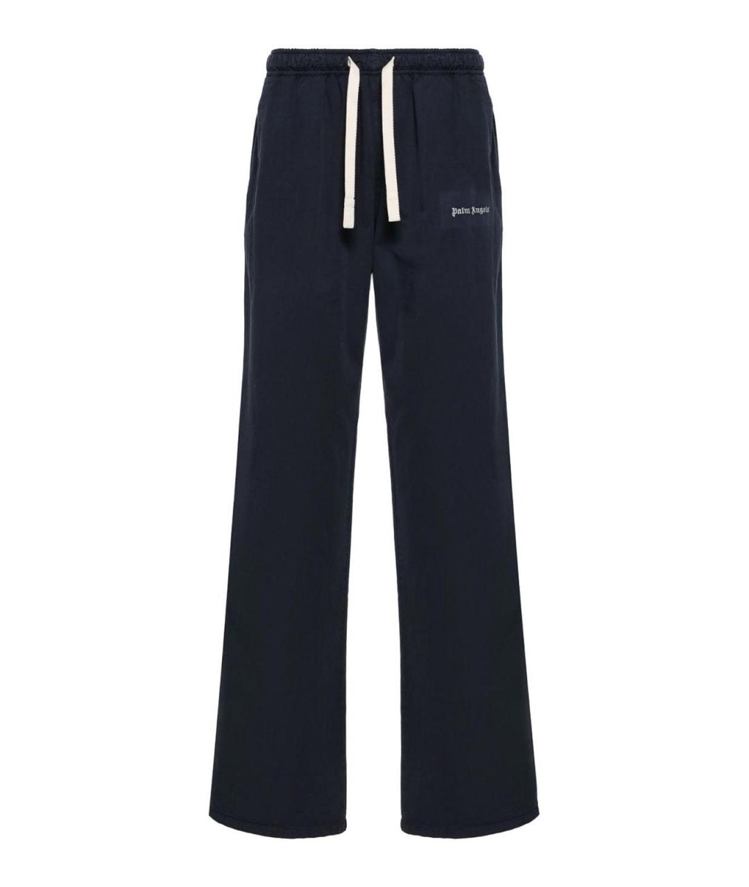 PALM ANGELS Синие хлопковые повседневные брюки, фото 1