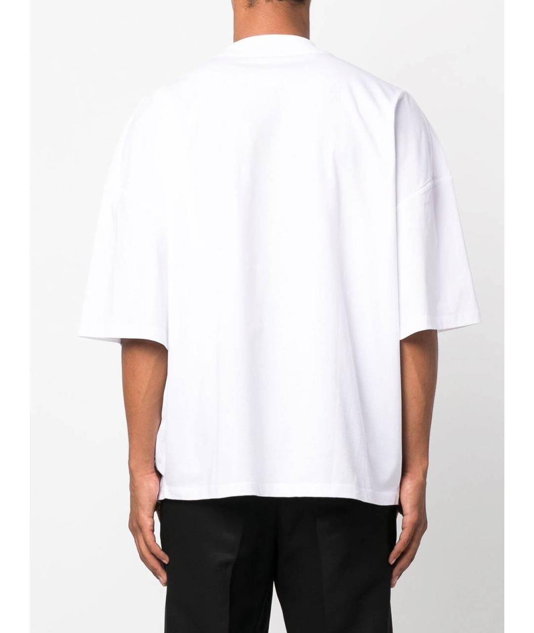 JIL SANDER Белая хлопковая футболка, фото 4