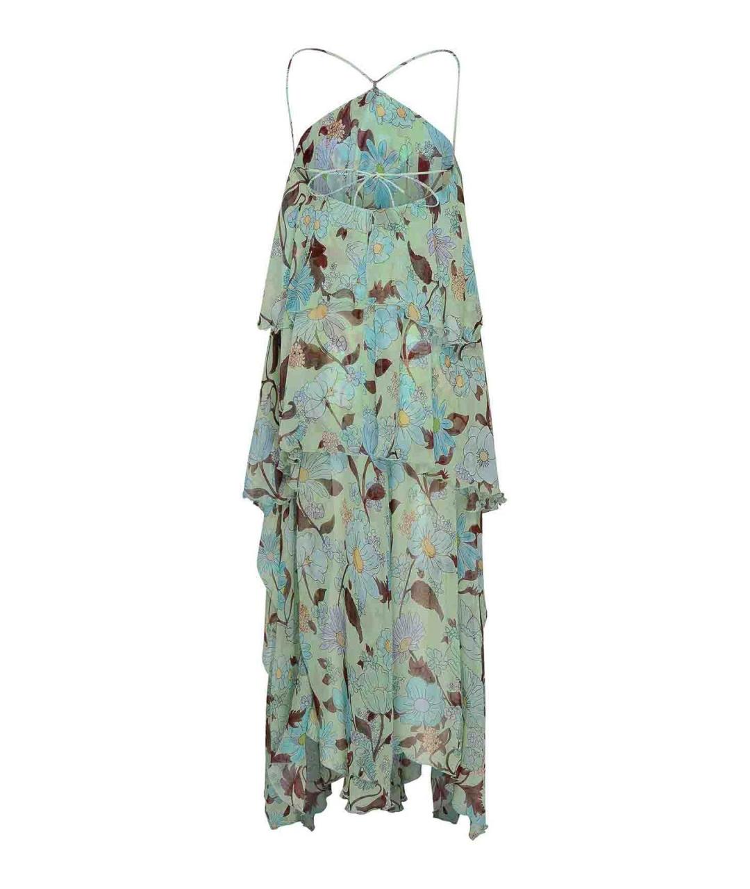 STELLA MCCARTNEY Мульти шелковое платье, фото 2