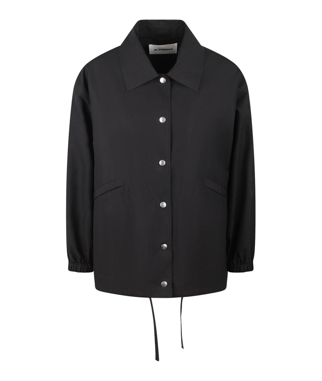 JIL SANDER Черная хлопковая куртка, фото 1