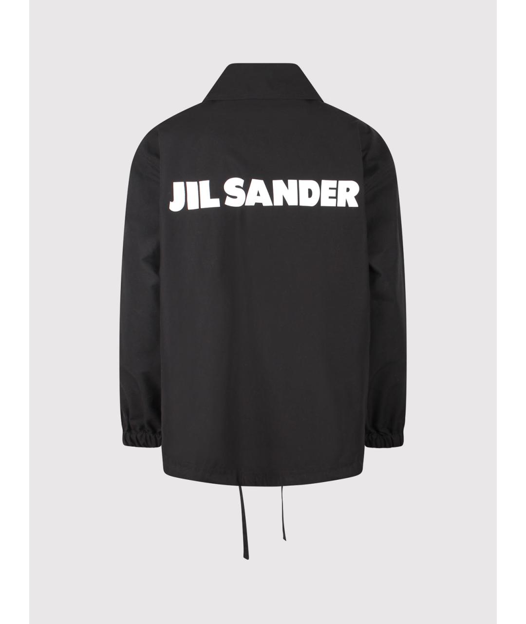 JIL SANDER Черная хлопковая куртка, фото 2