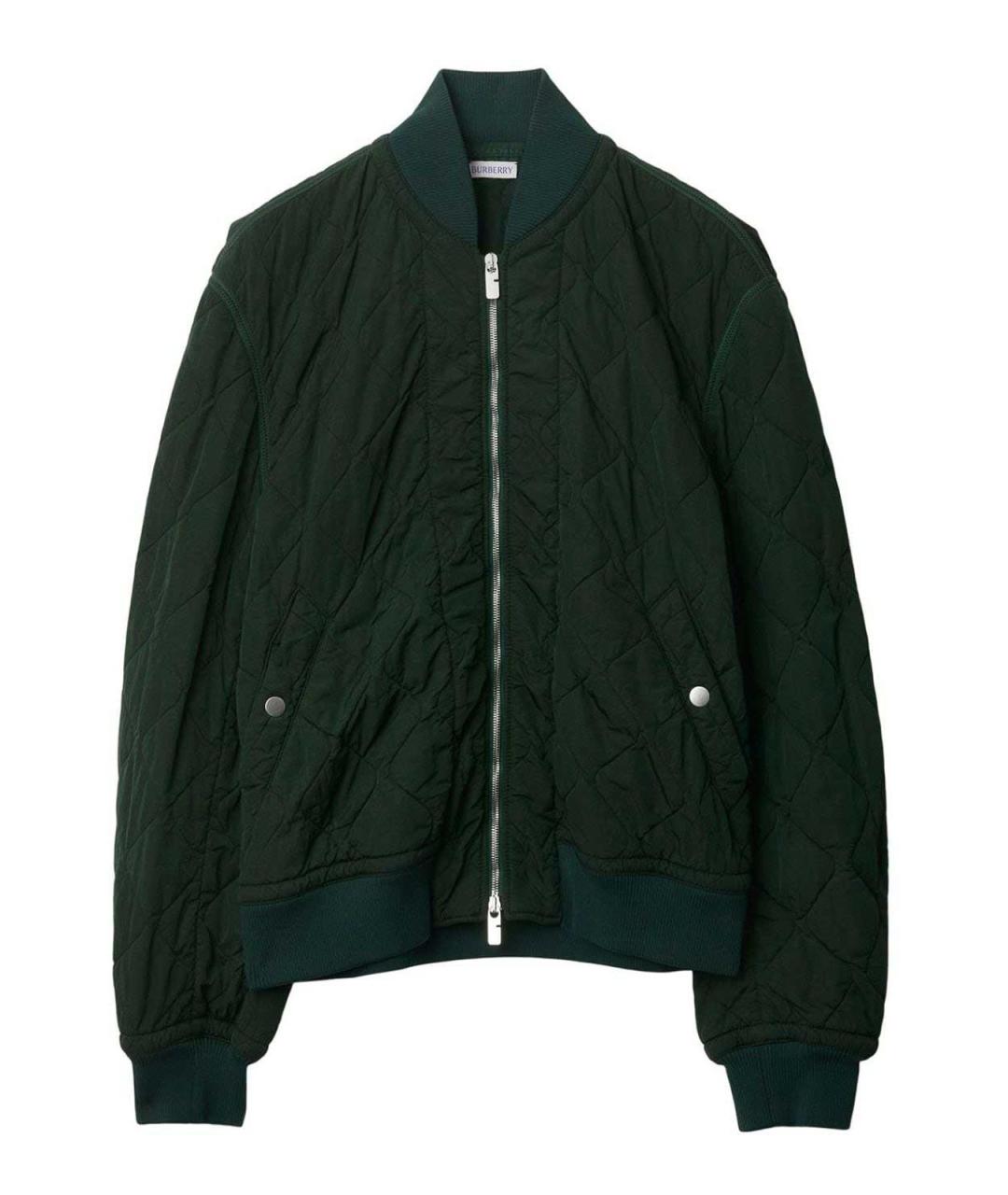 BURBERRY Зеленая хлопковая куртка, фото 1