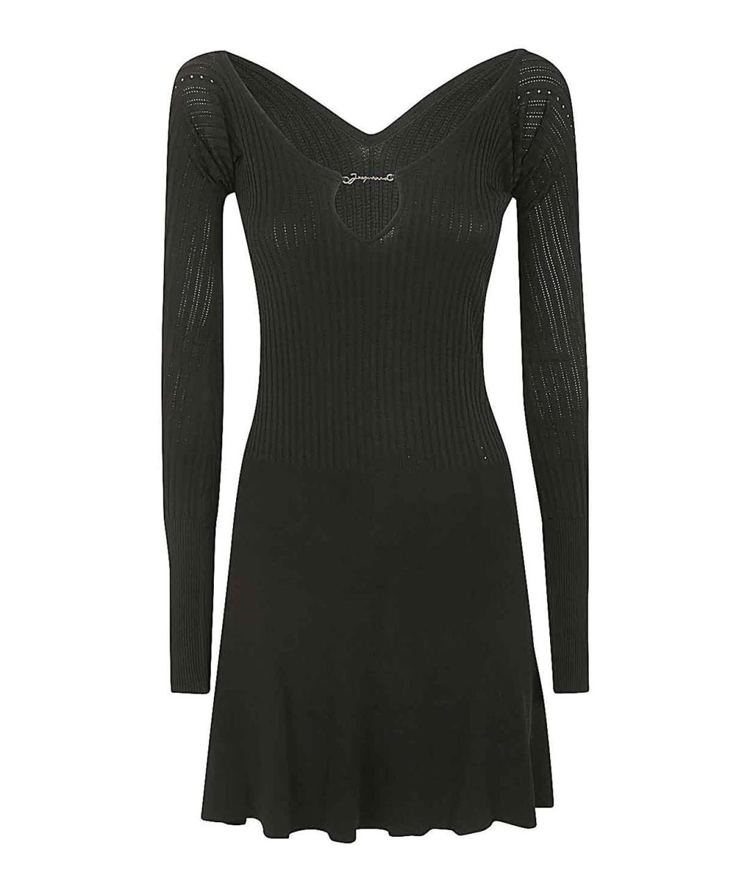 JACQUEMUS Черное полиэстеровое повседневное платье, фото 1