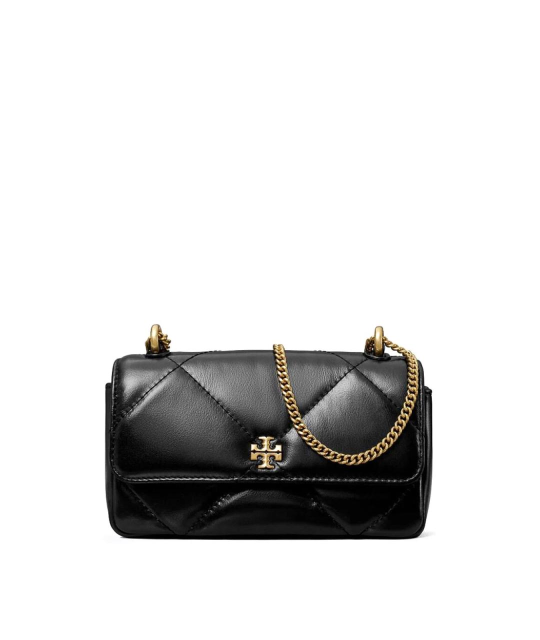 TORY BURCH Черная кожаная сумка через плечо, фото 1