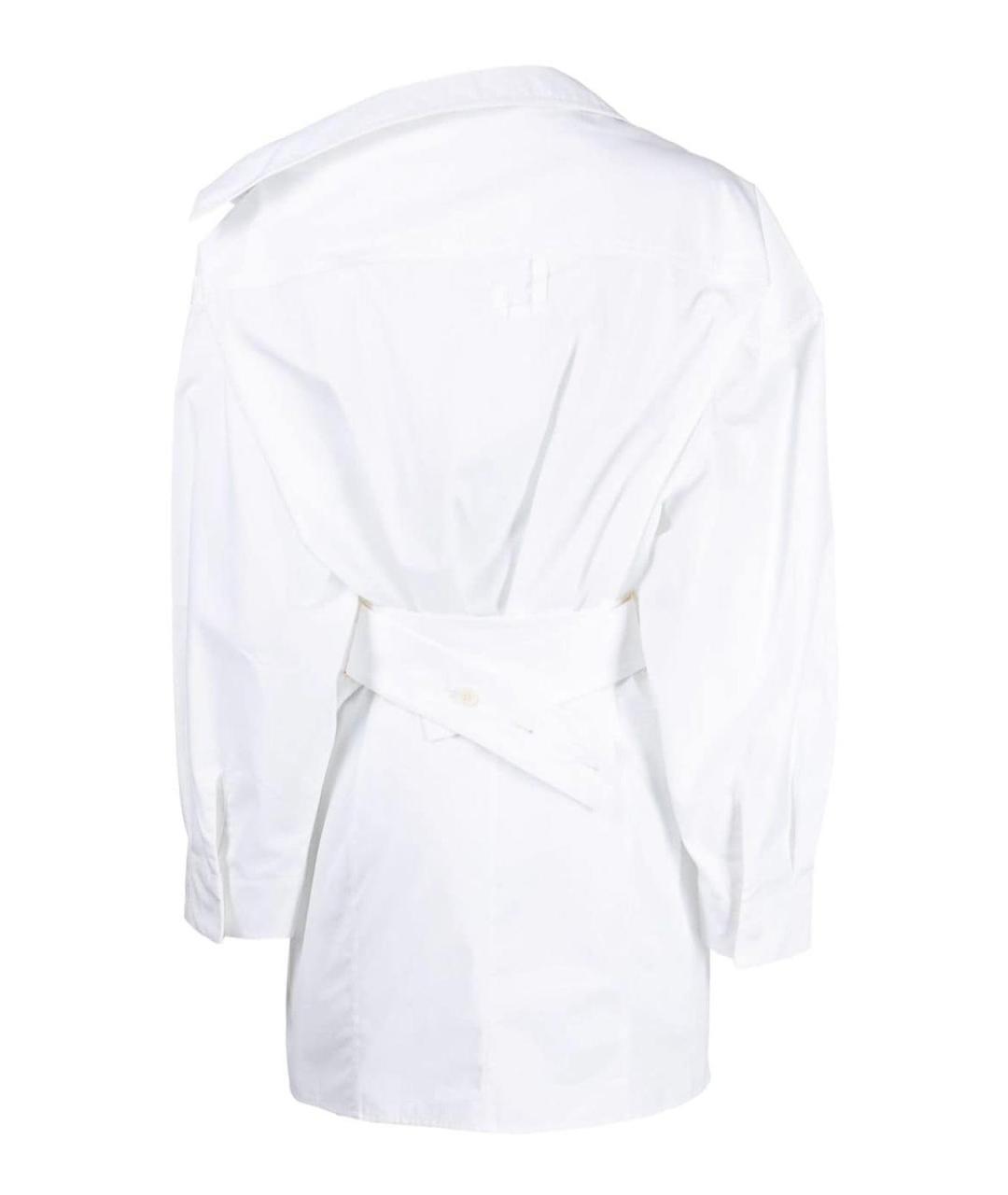 JACQUEMUS Белое хлопковое повседневное платье, фото 2