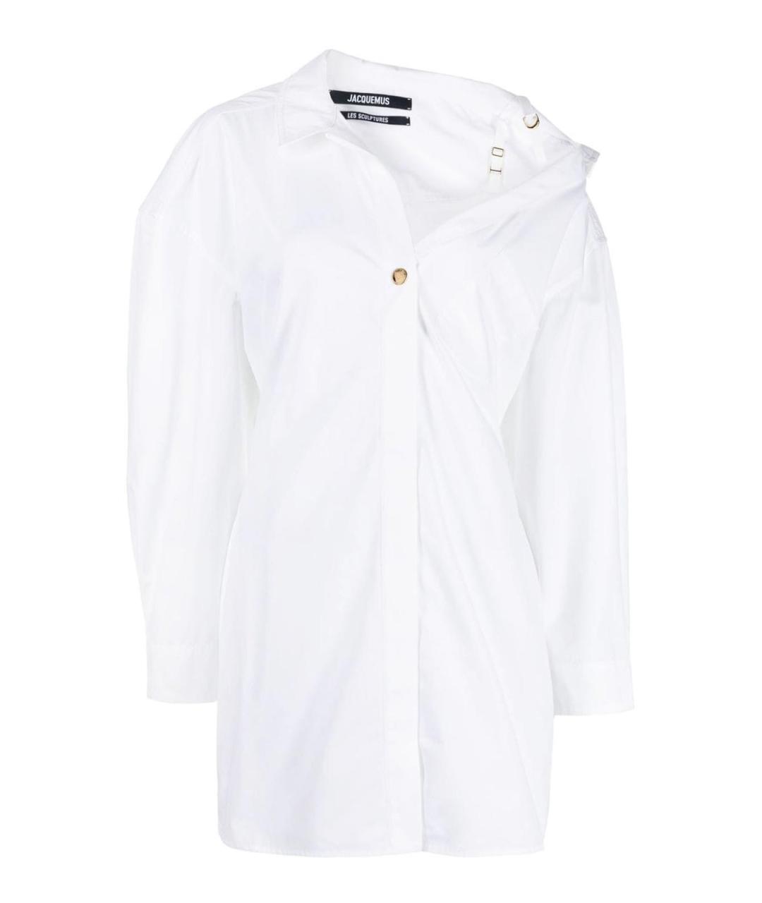 JACQUEMUS Белое хлопковое повседневное платье, фото 1
