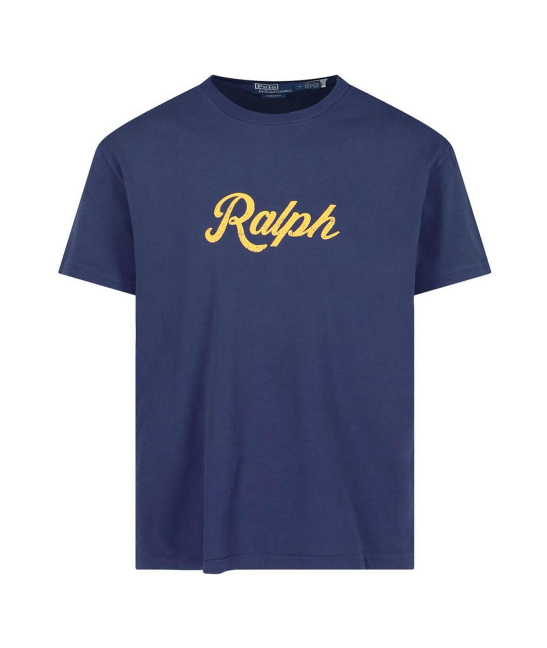 POLO RALPH LAUREN Синяя хлопковая футболка, фото 1